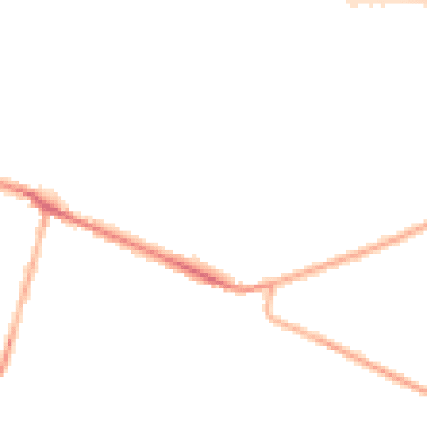 Night-time road noise heatmap for DE72 3GB