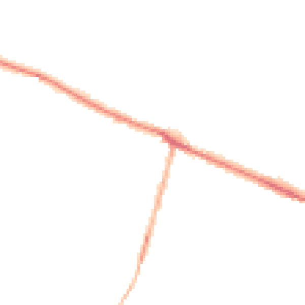 Night-time road noise heatmap for DE72 3LT