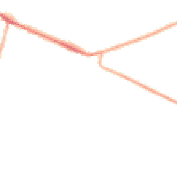 Night-time road noise heatmap for DE72 3LY