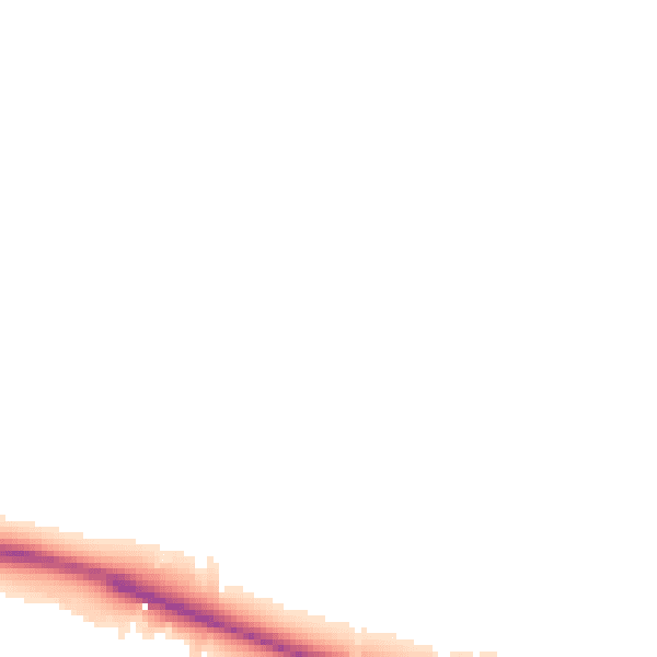 Night-time road noise heatmap for DE72 3RA