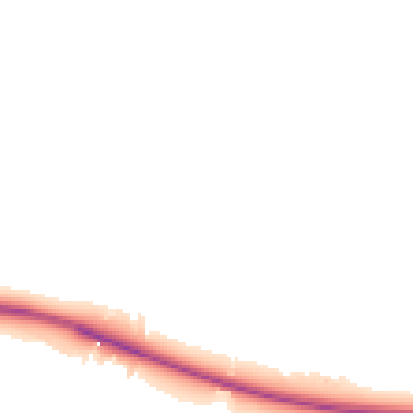 Night-time road noise heatmap for DE72 3RQ