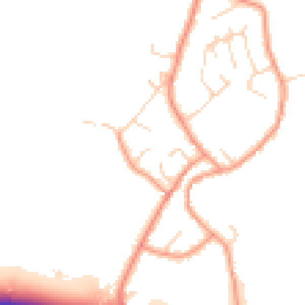 Daytime road noise heatmap for DE72 3RS