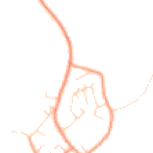 Daytime road noise heatmap for DE72 3RZ