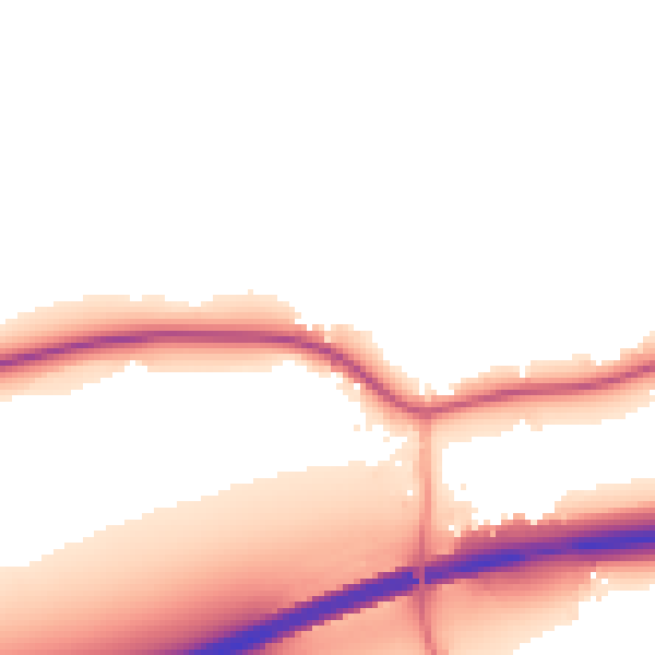 Daytime road noise heatmap for DE72 3SS