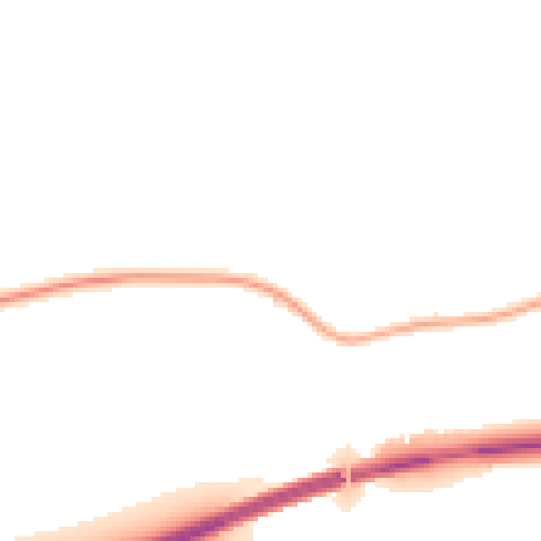 Night-time road noise heatmap for DE72 3SS