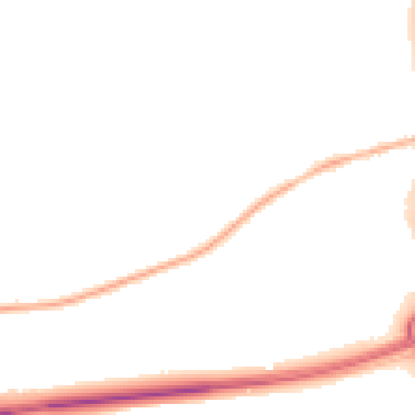 Night-time road noise heatmap for DE72 3SU