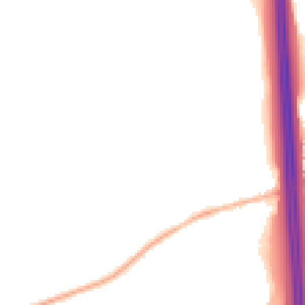 Night-time road noise heatmap for DE72 3SW