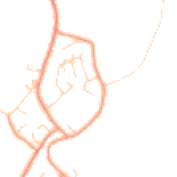 Daytime road noise heatmap for DE72 3TB