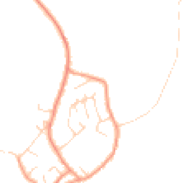Daytime road noise heatmap for DE72 3TD