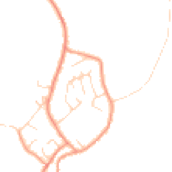 Daytime road noise heatmap for DE72 3TF