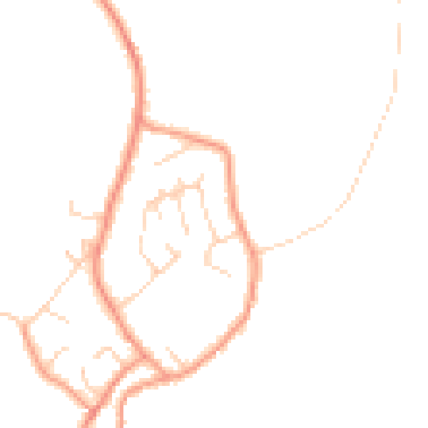 Daytime road noise heatmap for DE72 3TJ