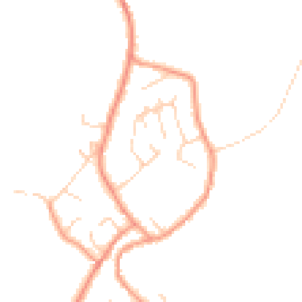 Daytime road noise heatmap for DE72 3TN