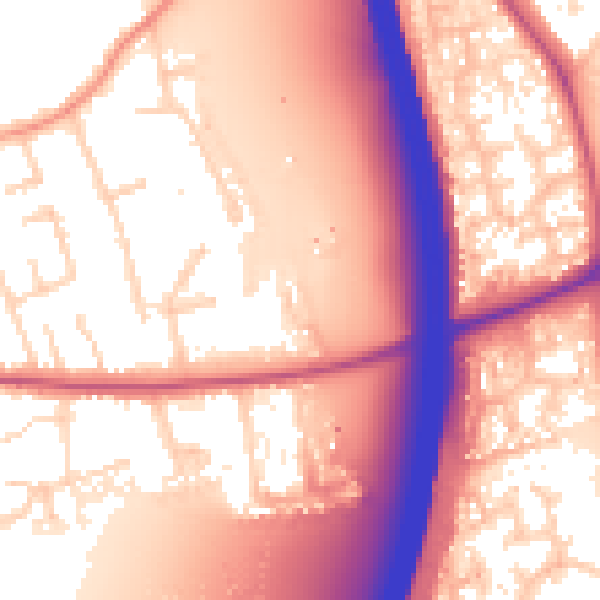 Daytime road noise heatmap for DE72 3UH