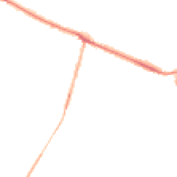Night-time road noise heatmap for DE72 3UU