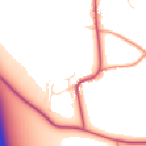 Daytime road noise heatmap for DE72 3WA