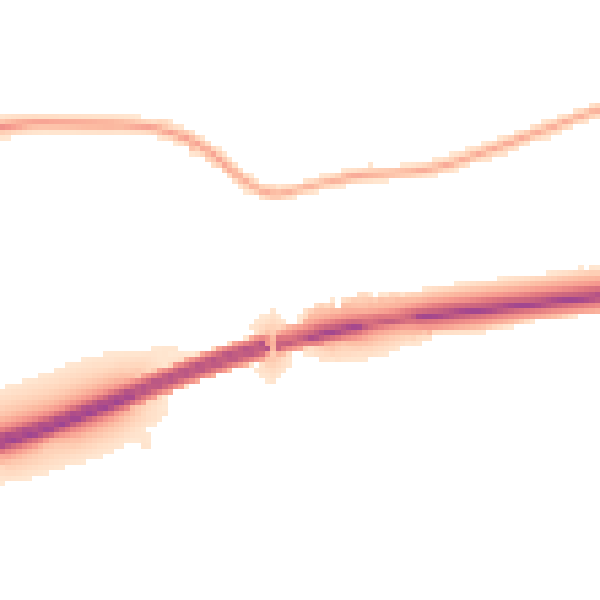 Night-time road noise heatmap for DE72 3WL