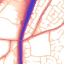 Daytime road noise heatmap for DH1 1AB