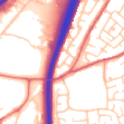 Daytime road noise heatmap for DH1 1AD