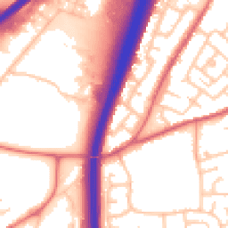 Daytime road noise heatmap for DH1 1AE