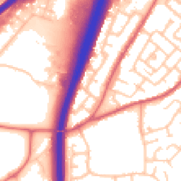 Daytime road noise heatmap for DH1 1AP