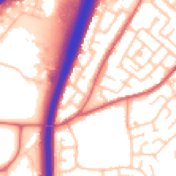 Daytime road noise heatmap for DH1 1AR