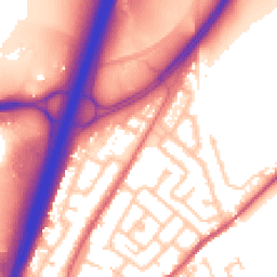 Daytime road noise heatmap for DH1 1AY