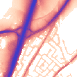 Daytime road noise heatmap for DH1 1AZ