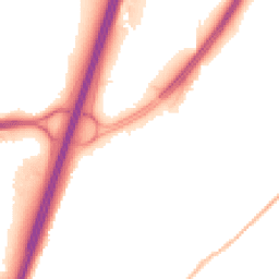 Night-time road noise heatmap for DH1 1BA