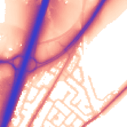 Daytime road noise heatmap for DH1 1BD