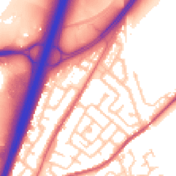 Daytime road noise heatmap for DH1 1BE