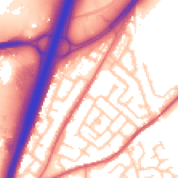 Daytime road noise heatmap for DH1 1BG