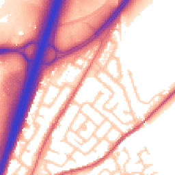 Daytime road noise heatmap for DH1 1BP