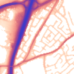 Daytime road noise heatmap for DH1 1BQ