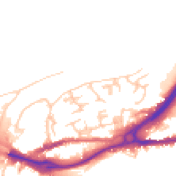Daytime road noise heatmap for DH1 1BW