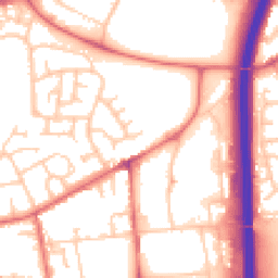 Daytime road noise heatmap for DH1 1DF