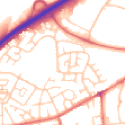 Daytime road noise heatmap for DH1 1DS