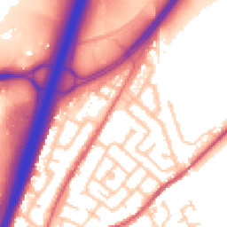 Daytime road noise heatmap for DH1 1EL