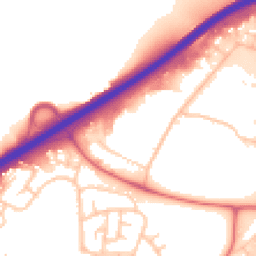 Daytime road noise heatmap for DH1 1HP