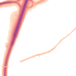 Night-time road noise heatmap for DH1 1ND