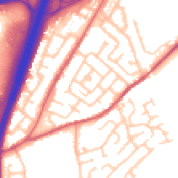 Daytime road noise heatmap for DH1 1NJ
