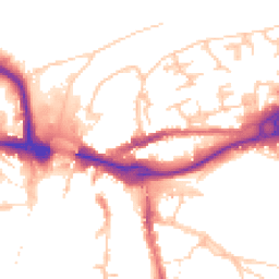 Daytime road noise heatmap for DH1 1QE