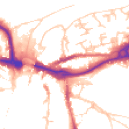Daytime road noise heatmap for DH1 1TX