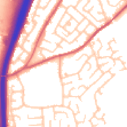 Daytime road noise heatmap for DH1 2AA