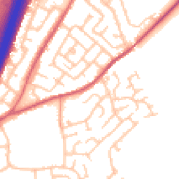 Daytime road noise heatmap for DH1 2AT