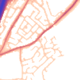 Daytime road noise heatmap for DH1 2BF