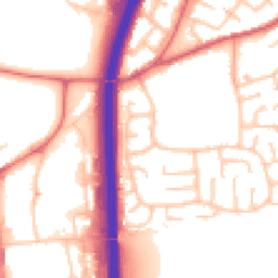 Daytime road noise heatmap for DH1 2BW