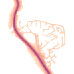 Daytime road noise heatmap for DH1 2FD