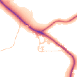 Daytime road noise heatmap for DH1 2LY