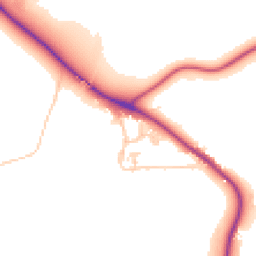 Daytime road noise heatmap for DH1 2NB