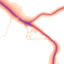 Daytime road noise heatmap for DH1 2ND
